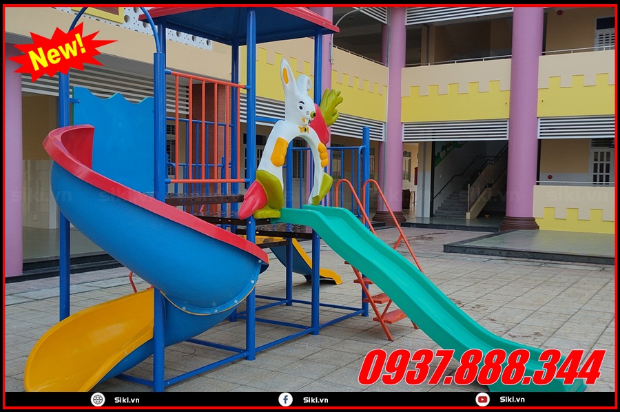 Cách sử dụng đồ chơi cầu trượt ngoài trời đúng chuẩn