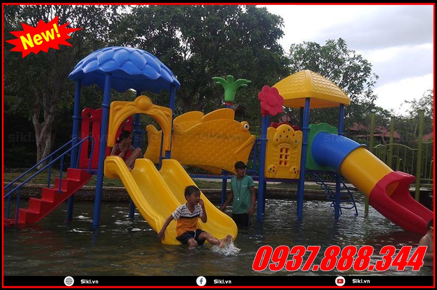 Sự tiện ích của cầu trượt hồ bơi tại xưởng đồ chơi Vân Anh